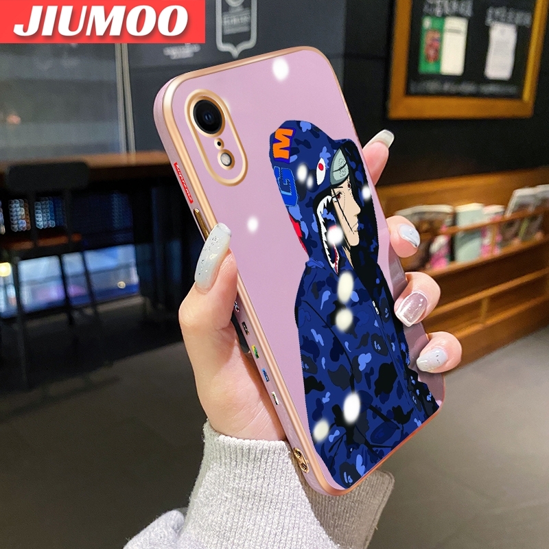 JIUMOO For IPhone XR Case Fashion Tide Boy Nasa New Design Phone Cases Pattern Silicone Casing Full Back Cover Camera Shockproof Protection Softcase