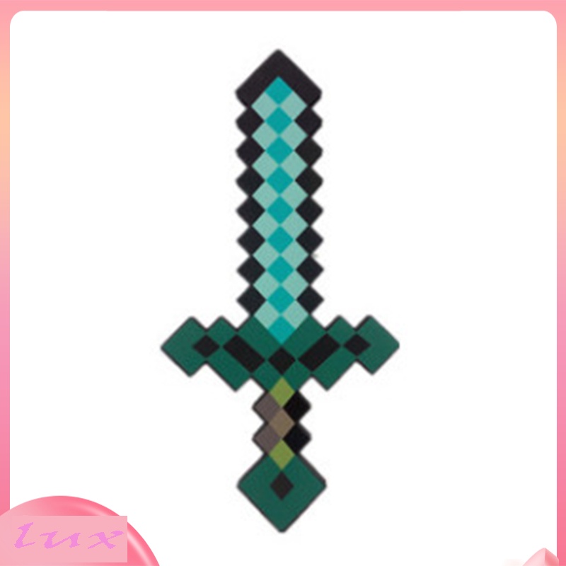Minecraft Foam Sword Roleplay Battle Toy Life-sized Minecraft Pixel Swords for Active Play. 