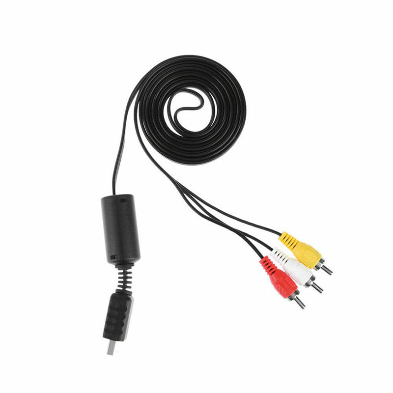 Multi Out AV Cord Video/Audio Cable 3 RCA Flat For Playstation PS PS2 PS3. 