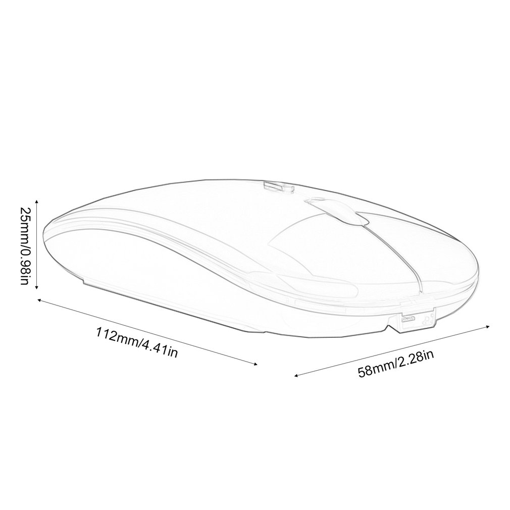 Bluetooth Wireless With USB Rechargeable RGB Mouse BT5.2 For Laptop Computer PC Macbook Gaming Mouse 2.4GHz 1600DPI. 