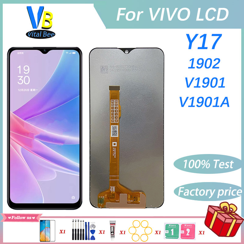 Screen For VIVO Y17 LCD Touch Screen Digitizer Assembly 1901 1902 Replacement 100% Tested Well
