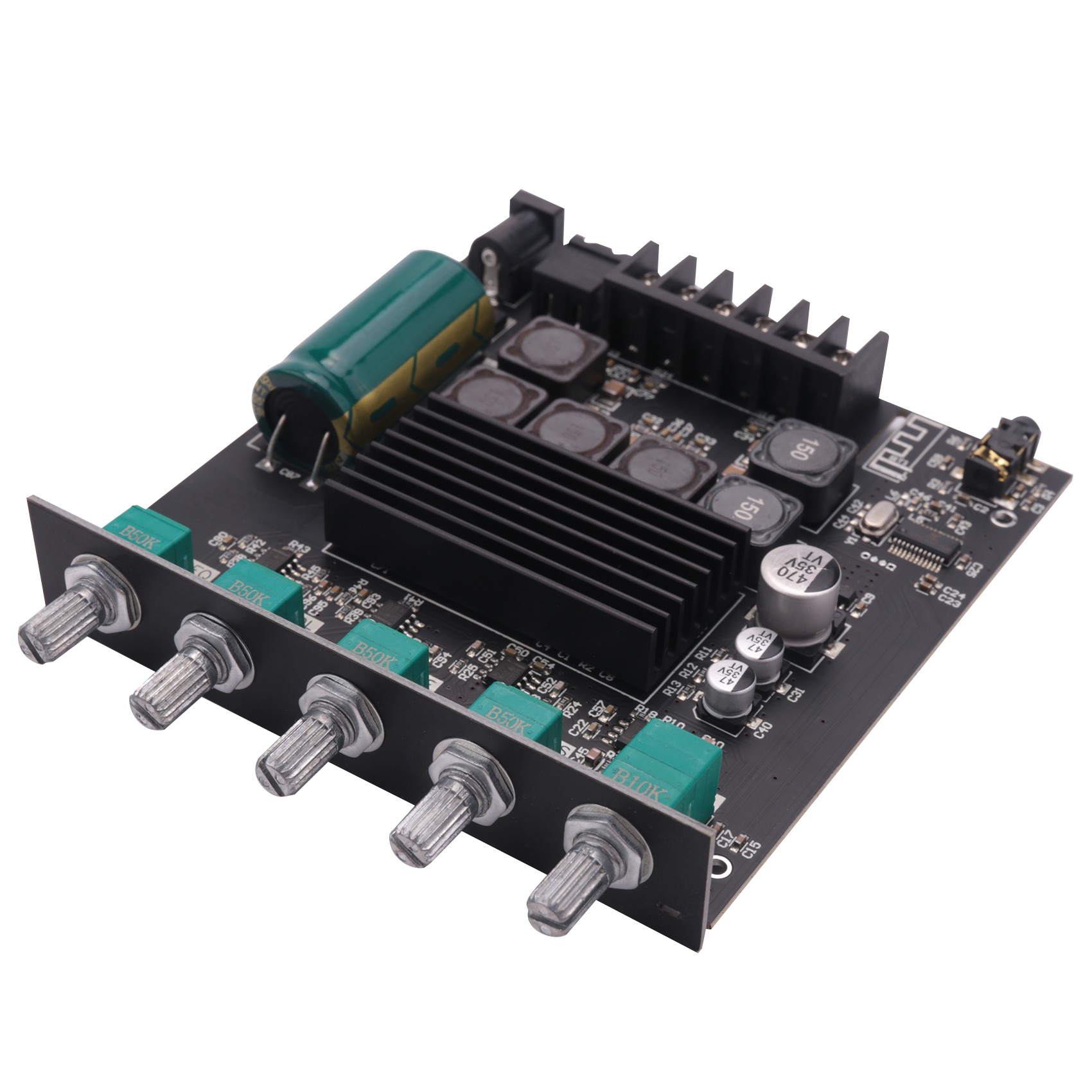 Bluetooth Amplifier Board HiFi Stereo 2.1 TPA3116D2 50WX2+100W 12V-24V Audio Power Amplifier Module. 