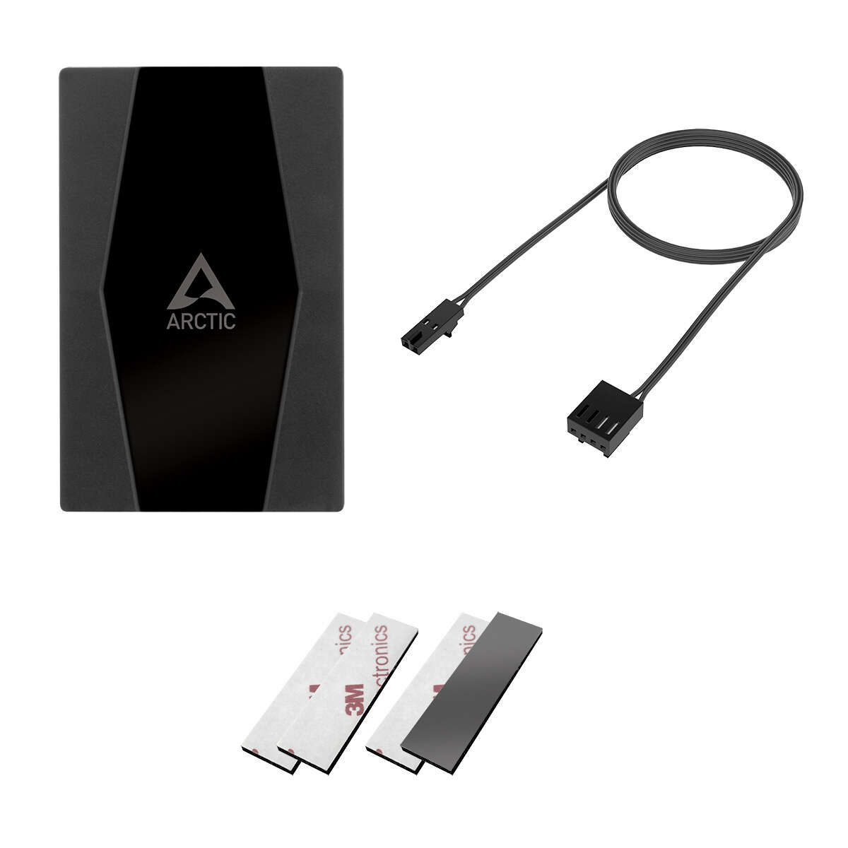 Arctic Case Fan Hub 10 port PWM synchronous fan control SATA power 4PIN interface. 