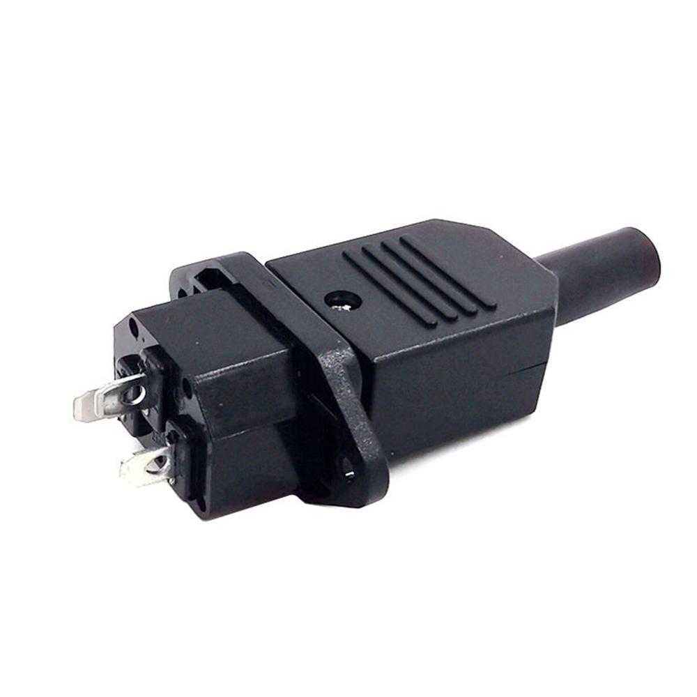 Full set DC Plug Jack 220V DC/AC power jack terminal 3pin AC/DC plug power connector wire connector male to female. 