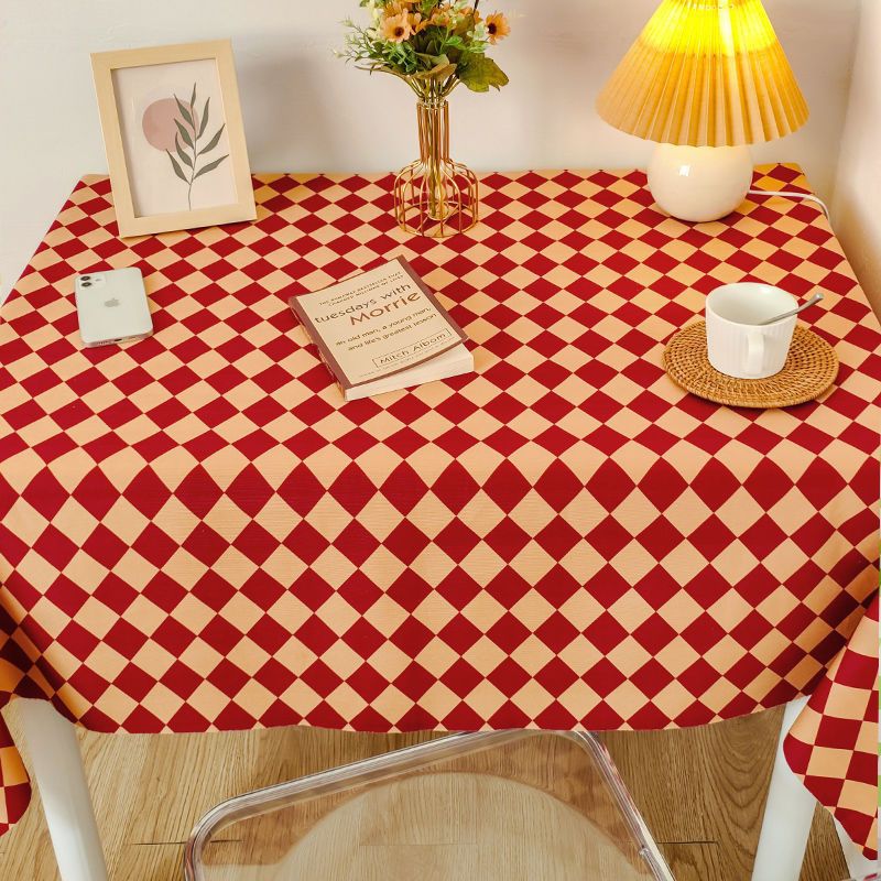 Cream style tablecloth, student dormitory study desk cloth, high-grade photo decoration cloth, French coffee table cloth, ins Japanese. 