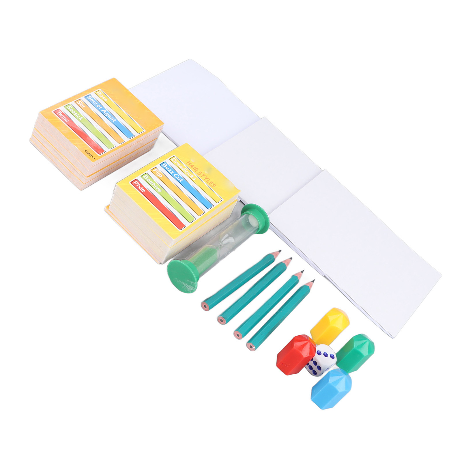 Card Pictionary Board Game Dice Paper Composite Wood Simple Playing Rules Interesting Pictionary Board Game for Amusement Room. 