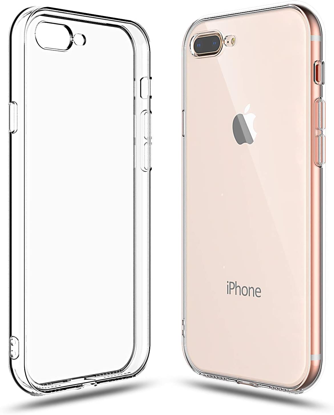 For Apple iPhone 7 Plus  Luxury Crystal Clear Case Soft Silicone Shockproof Transparent Shell TPU Back Cover.