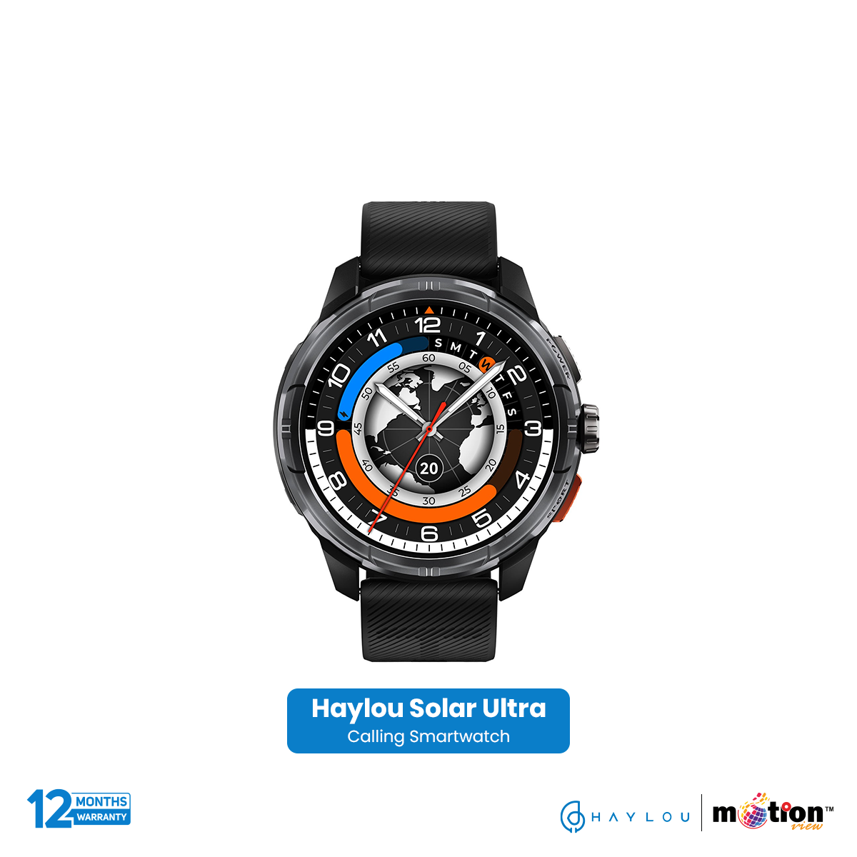 Haylou Solar Ultra 1.6" AMOLED Display  With BT Calling Smart Watch