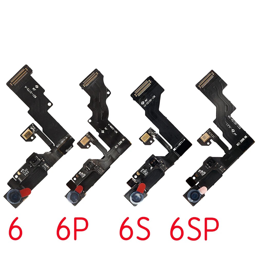 Full Set LCD Parts For iPhone 6 6P 6S Plus Front Camera Home Button Flex Cable Ear Speaker With All Screws Replacement. 