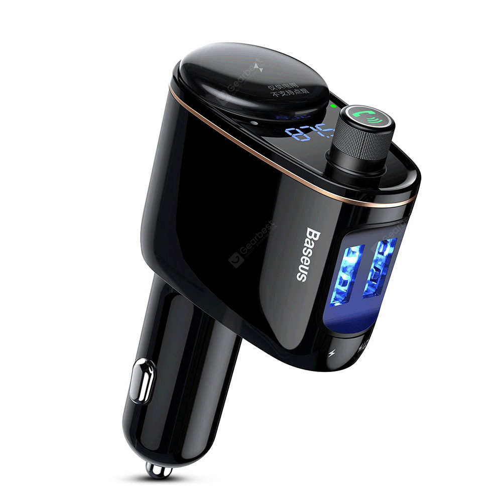 Baseus S06 Bluetooth MP3 Vehicle Dual USB Car Charger. 