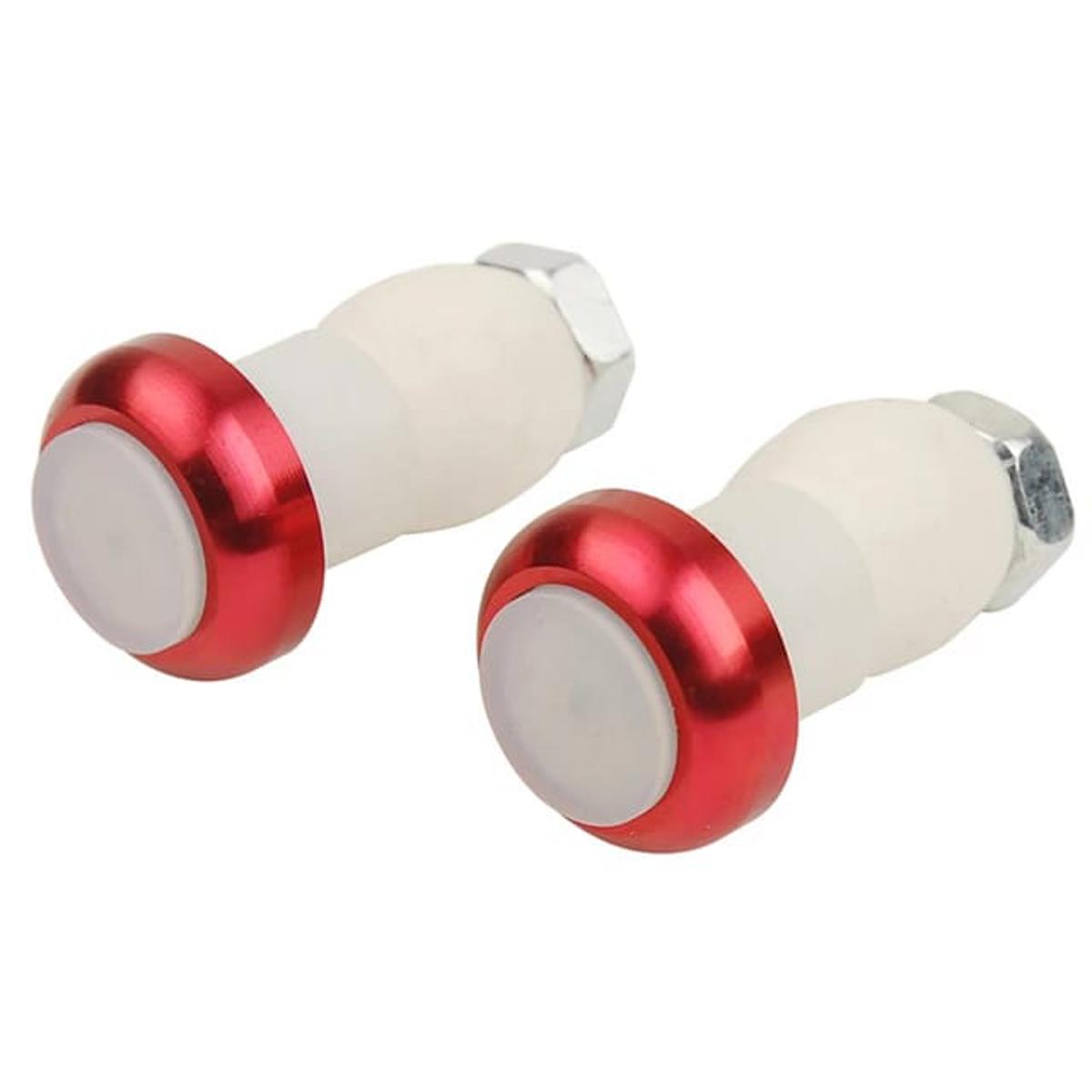 2pcs / set Battery Powered Bicycle Handlebar Light Bike Signal Lamp Cycling LED Bar End Plug Safety Indicators - Cycle Accessories - Cycle Accessories