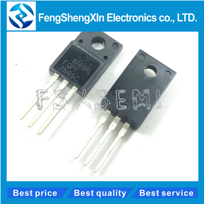 10pcs/lot FQPF7N65C FQP7N65C TO-220F FQPF7N65 7N65 650V N-Channel MOSFET. 
