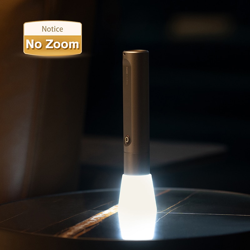 HOTO Flashlight Fit Rechargeable LED Flashlight Waterproof Dustproof Suitable for Camping Multi-function Torch Lamp No Zoom. 