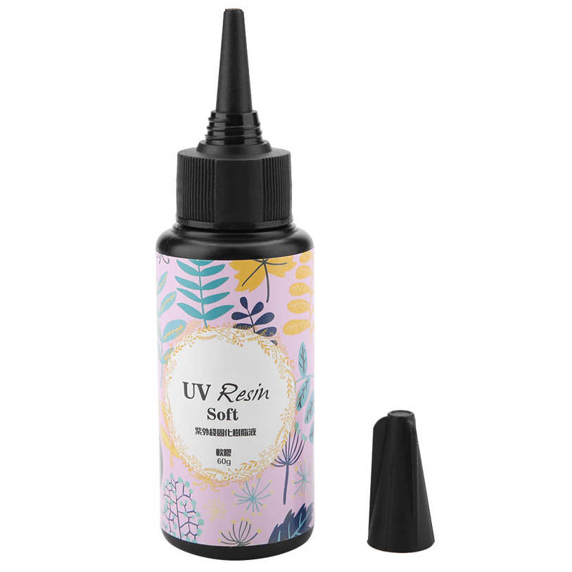 DIY Crystal Transparant UV Quick-drying Glue Hard Curing Resin Gel Non-toxic. 