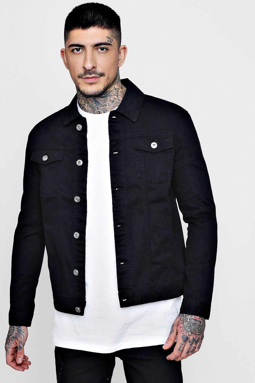 black jacket jeans mens