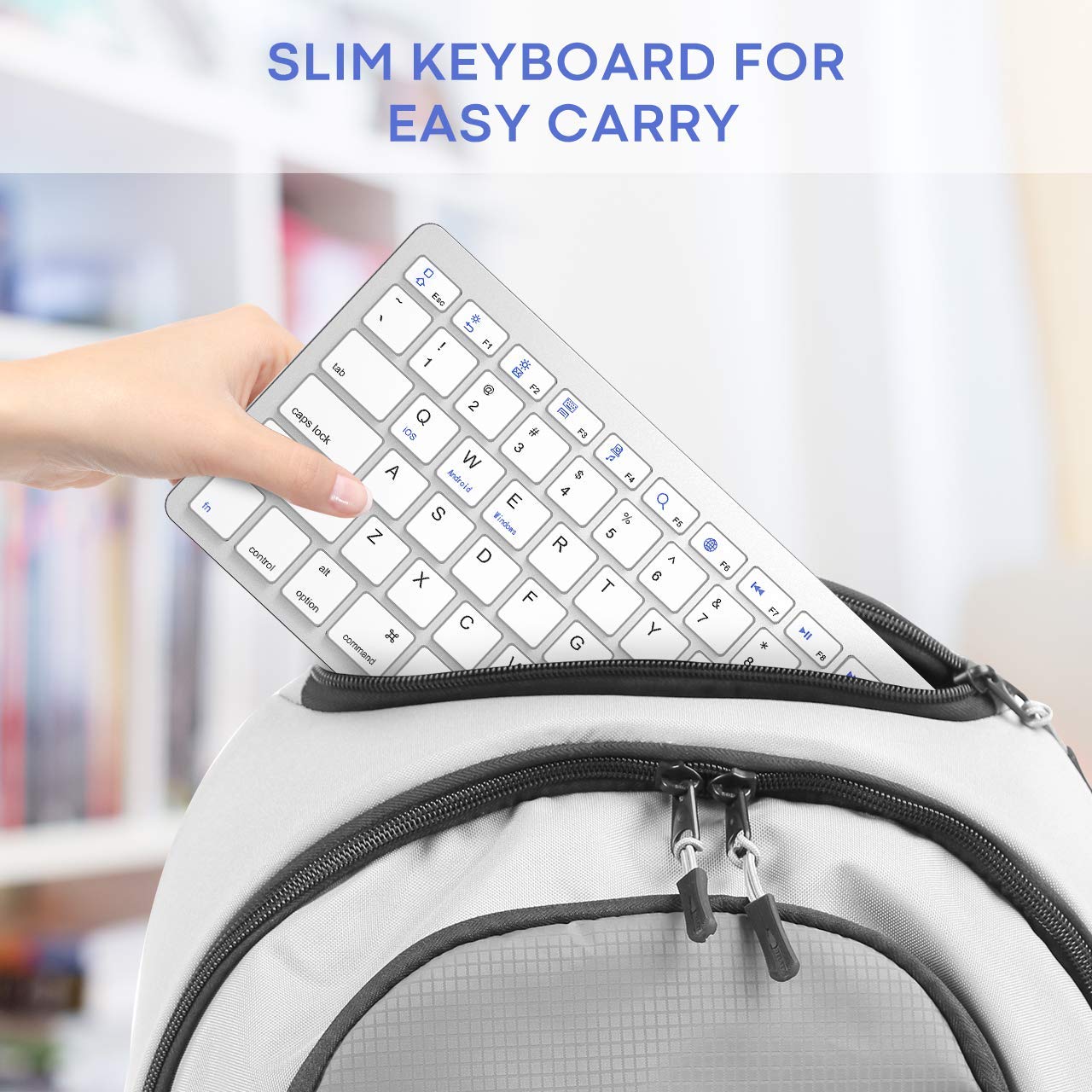 Bluetooth Keyboard Mouse Combo Ultra-Slim Mute Keycap Wireless Bluetooth Mouse Mice for Mac iPad iPhone iOS Android Windows. 