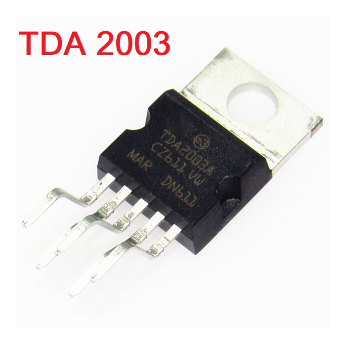 2Pcs- TDA2003A TDA2003 TDA 2003 8V 18V 10W 5 Pin Car Audio Amplifier IC TO-220-5 Package 10 Watt Mono Hi-Fi Audio Power Amplifier IC Home Entertainment Amplifiers. 