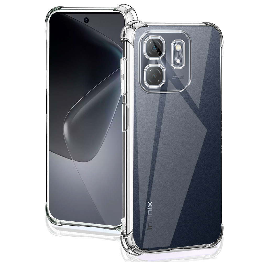 For Infinix Smart 9 / Hot 50i Case Clear Silicone Soft Phone Case For Infinix Hot 50i X6531 X6531B / Smart 9 X6532 Transparent Shockproof Back Cover. 