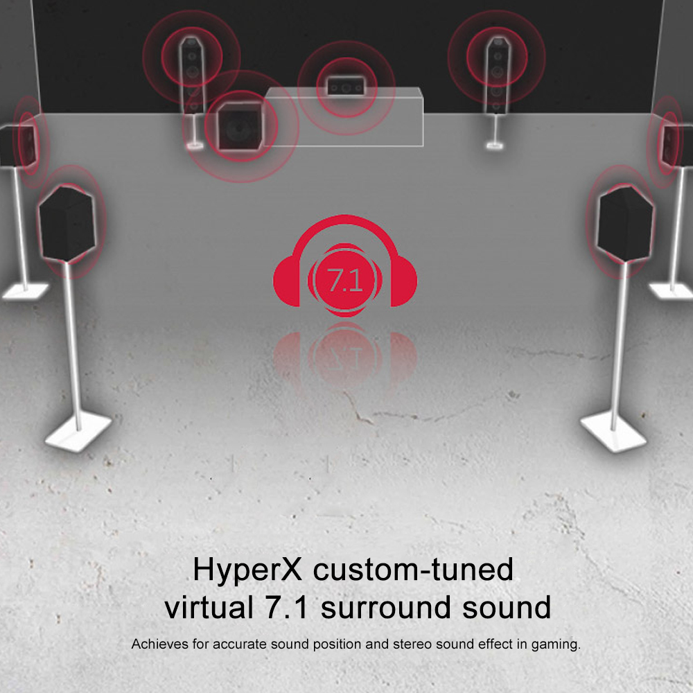 Kingston HyperX AMP USB Sound Card virtual 7.1 Surround Sound Built-in DPS Sound Card with 3.5mm Plug for Headset(HX-USCCAMSS-BK). 