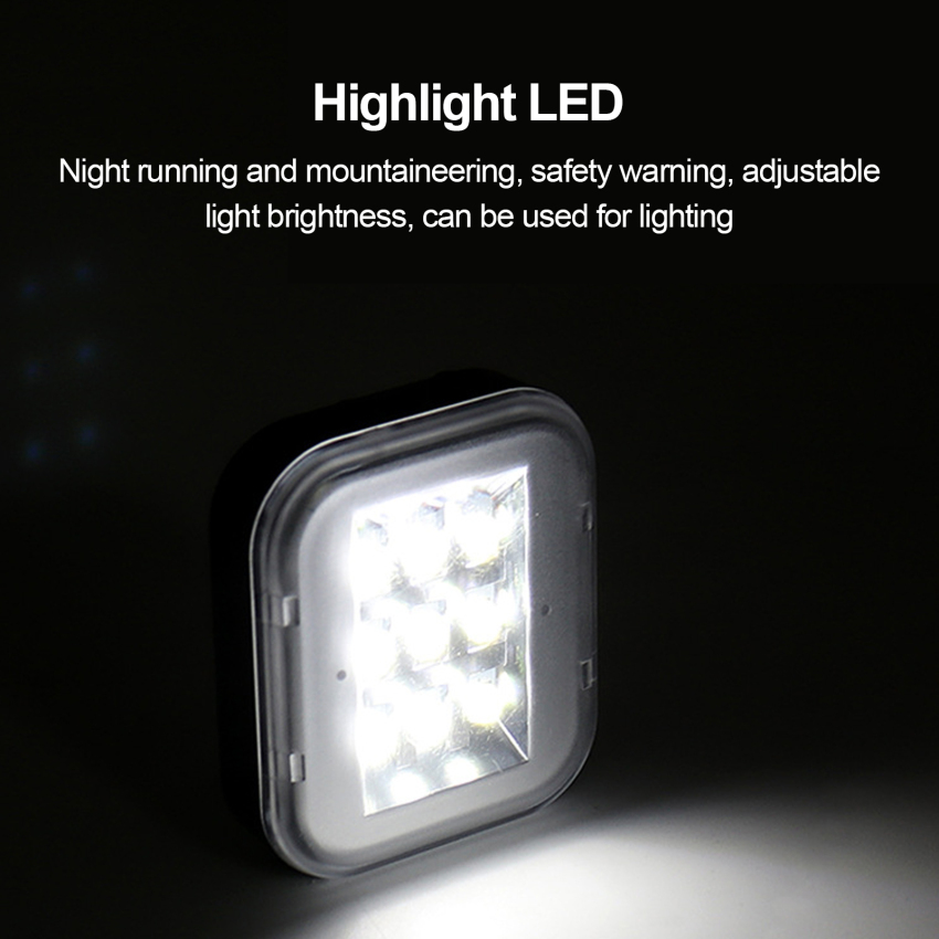 Running Light, Reflective Safety Light For Runners, USB Rechargeable LED Light, Clip On Running Lights With Runners And Joggers For Camping, Hiking, Running, Jogging, Outdoor Adventure. 