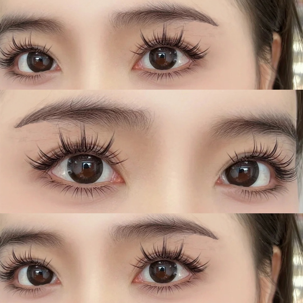 Ladies Beautify Eye Lashes Sticker Strip 5 Pairs 3D Black False Eyelashes Soft And Slender False Eyelash Set. 