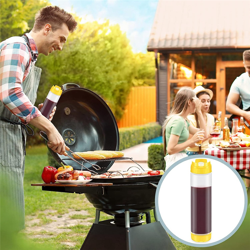 Squeeze Bottle Inverted Plastic Squeeze Bottles Plastic Squeeze Bottle 16Oz Refillable Tip Large Valve Dispenser Condiment for Sauces Ketchup. 