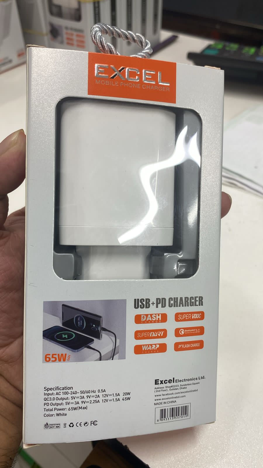 Excel Multi charger 65w Model E-145(C-C). 