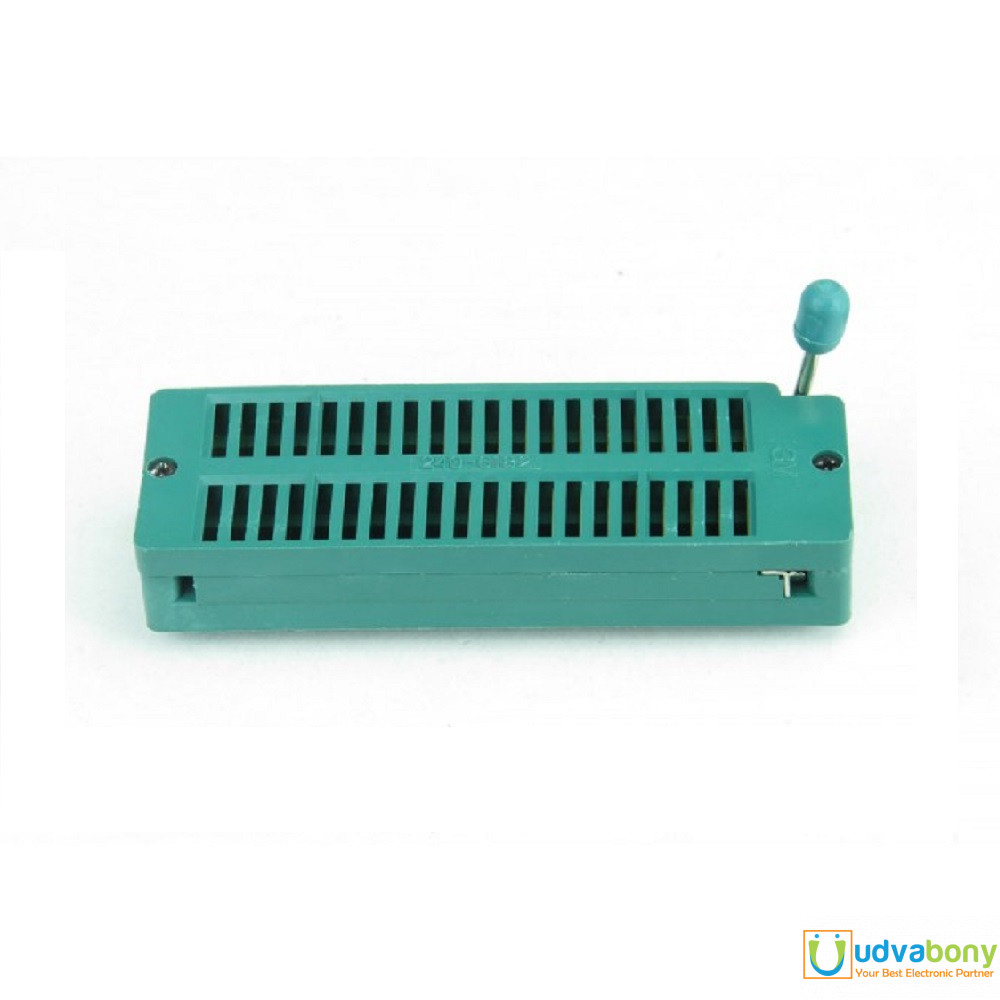 40 Pin Universal ZIF Socket 40Pin DIP 40 Pins 2.54mm Pitch IC Chip ZIF Socket Adaptor For Electric Fittings Universal IC Test And Program Electrical Circuitry & Parts. 