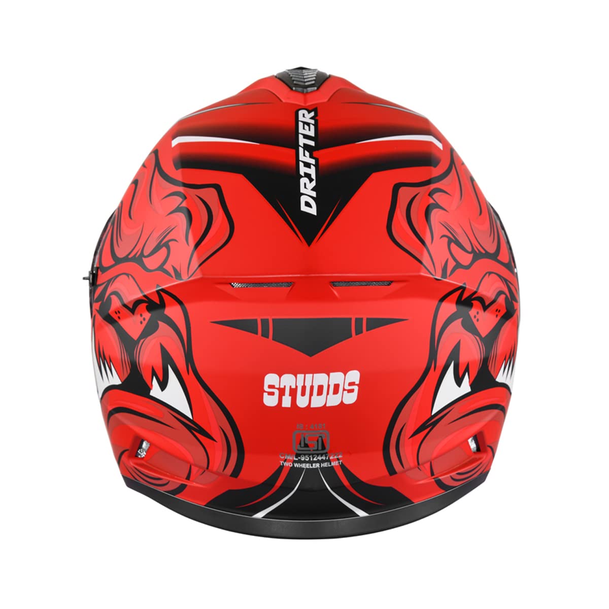 Studds Drifter D1 Full Face Helmet Matt Red. 