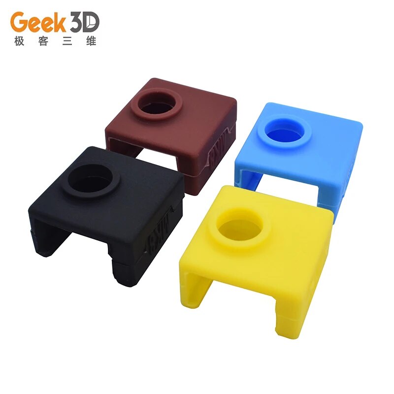 【3C VictoryEagle】MK7/MK8/MK10 Silicone Cover Heater Block Case Insulation cover Heated Block Warm Cover For 3D Printer. 