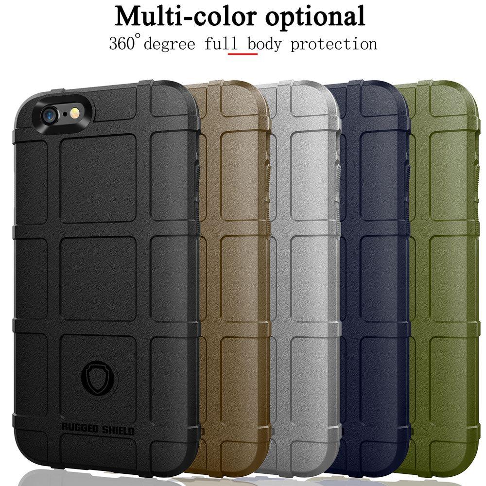 For Iphone 6 plus/Iphone 6S plus Soft TPU Heavy Duty Rugged Shield Armor Tough Shockproof Protection Case Cover. 