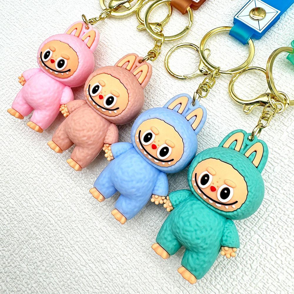 SF Labubu Labub Sheep Keychain Cute Cartoon Doll Macaron Blind Box Pendant Keychain. 