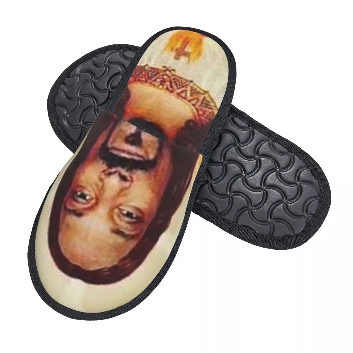 Snoop Dogg Goes Jesus Guest Slippers for Bedroom Women Custom Print House Slipper. 