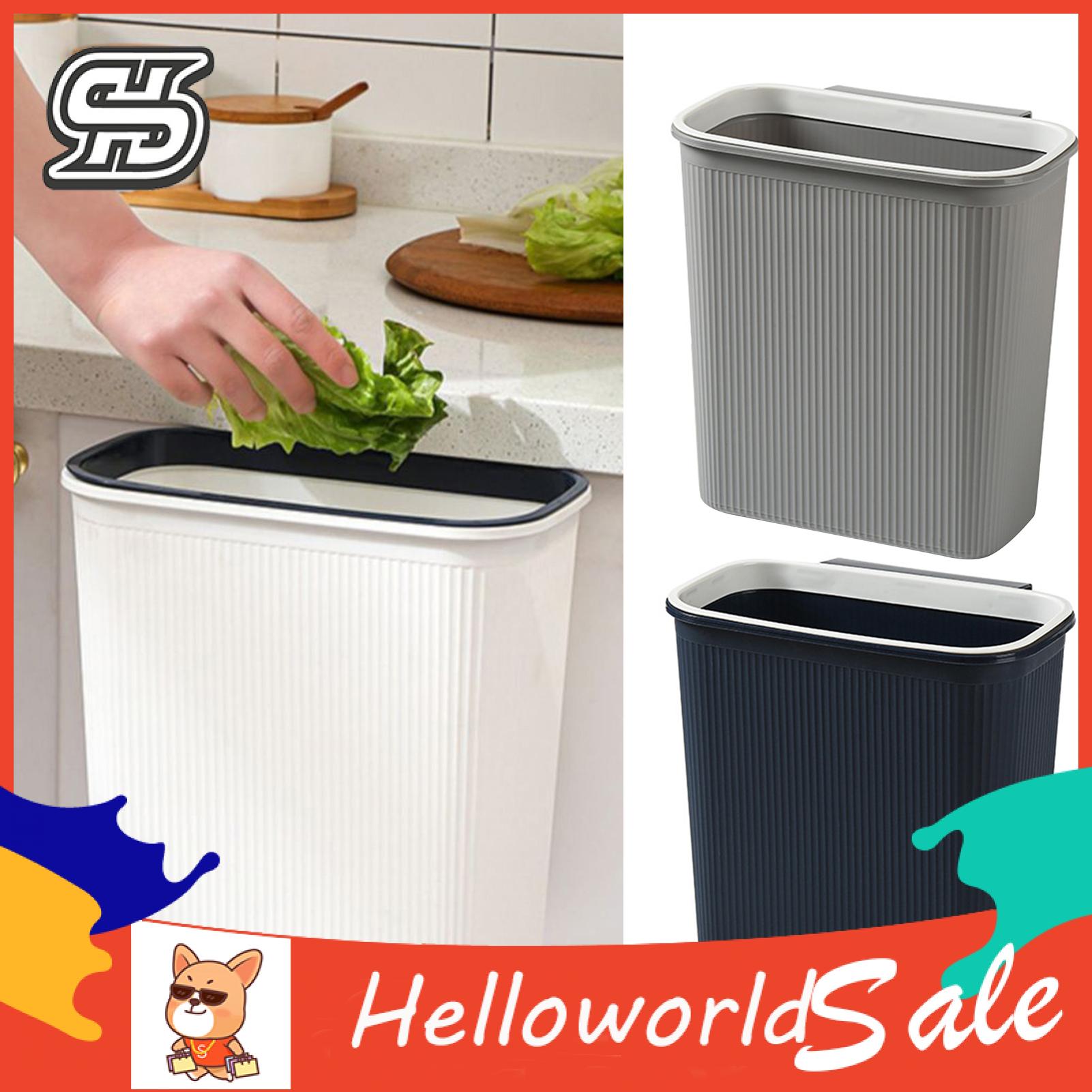 HelloWorld Trash Bin Large Capacity Wall Mounted Garbage Storage Bucket