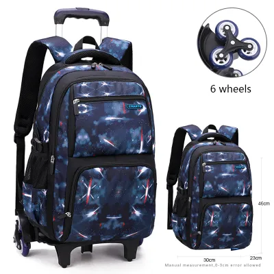 School bags for boys with outlet wheels