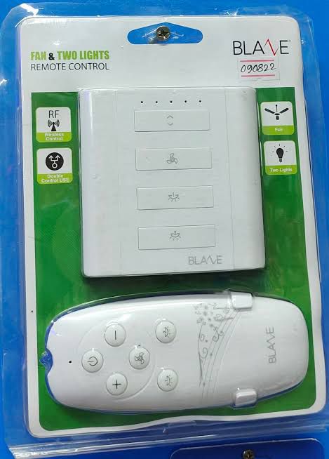 Blaze Wireless Remote control switch 2 Light 1 Fan With Speed Regulator