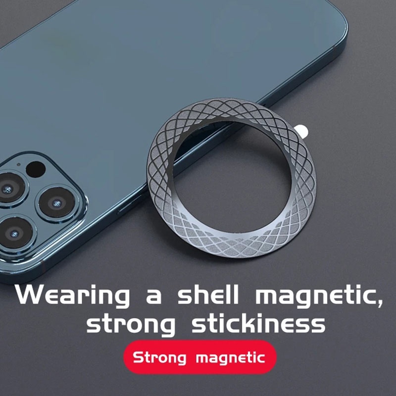 BlueWow Sjp-T12 Magnetic Metal Plate Sticker Rings For Wireless Charger Magnet Car Mobile Phone Holder Iron Sheet iPhone And Android. 