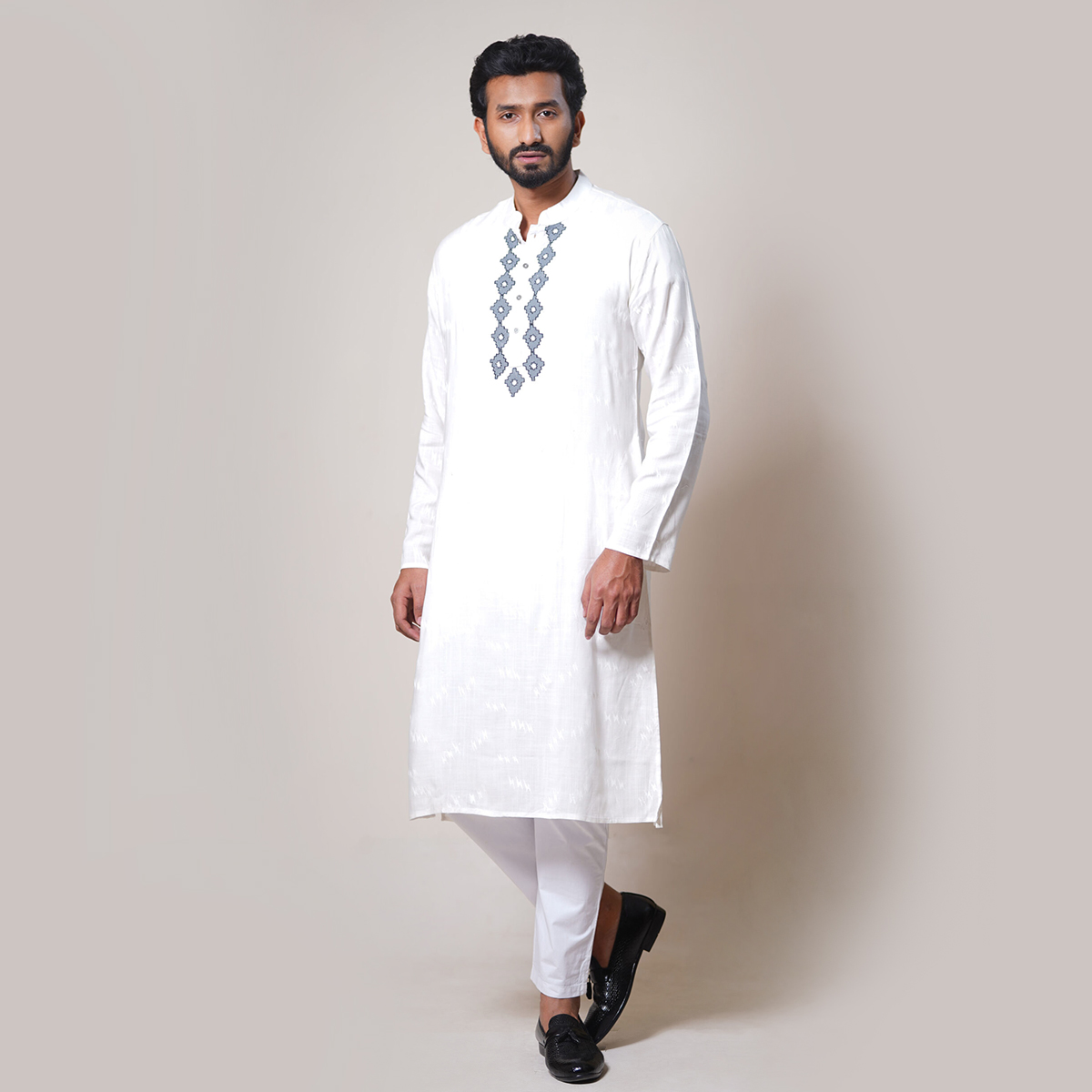 Trendy Media Embroidery White Color Cotton Tops – Sadakalo