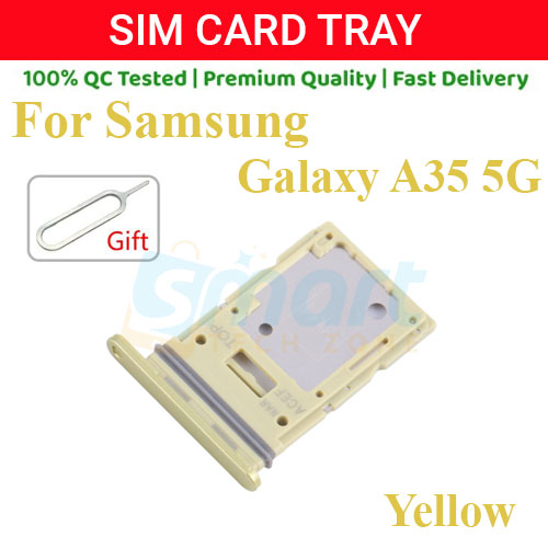Samsung Galaxy A35 5G Sim Tray Micro SD Card Slot with Sim Ejector Pin Replacement Part. 
