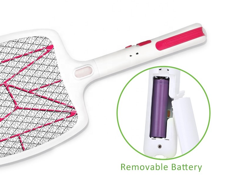 Mosquito Killer Electric Bat with Torch +  Heavy Batter 3.7V Easy  Change battery  SM-3821 With type C port. 