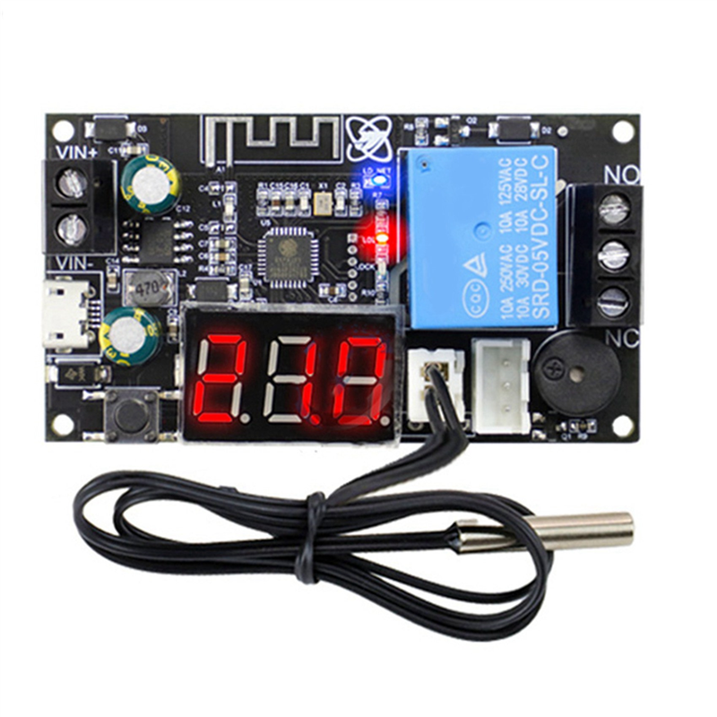 2X XY-WFTX Remote WIFI Thermostat Temperature Control Module 10K 0.5M Relay Switch Temperature Controller Module