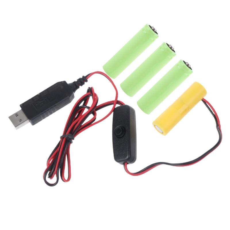 LR03 AAA Eliminators 2M USB Power Converter Cable Battery Replacement Adapter 2 AAA for LED Universal AA LR6 Dummy Battery Power. 