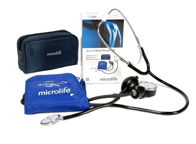 Microlife Manuel Blood Pressure Machine Monitor Sphygmomanometer- Analog Aneroid Manual BP Machine Set With Stethoscope. 