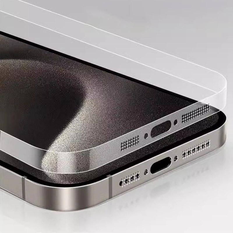 The glass side bezel film is not the frame of the dust mesh transparent matte ro x 15 PMax 15hone 1 for iP5 Pro Plus 15+ 15Pro Ma Hydrogel Film Defense. 