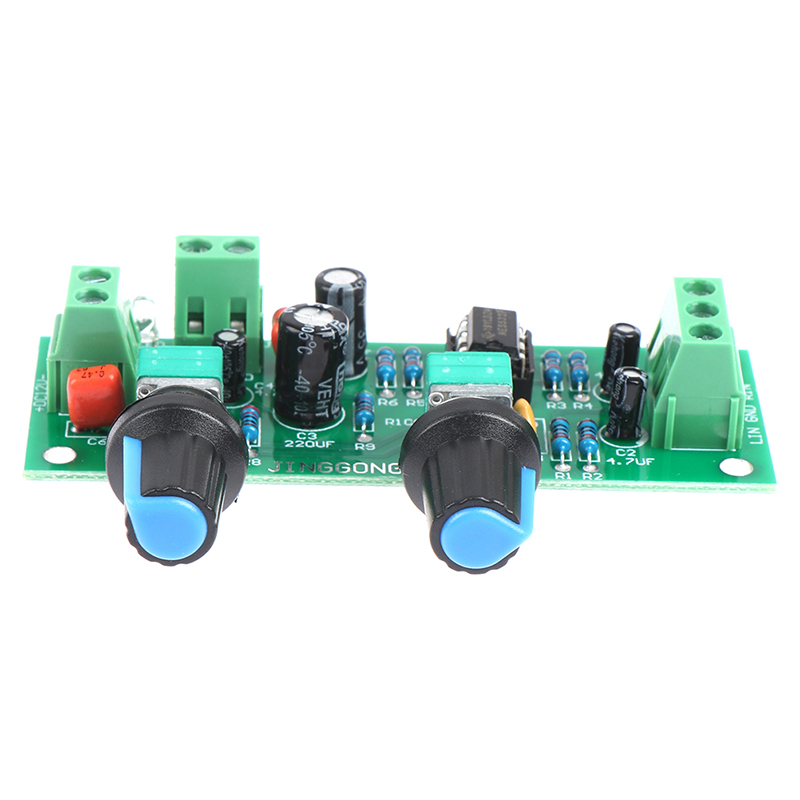 Single supply low pass filter board subwoofer preamp board 2.1 channel DC10-30V. 