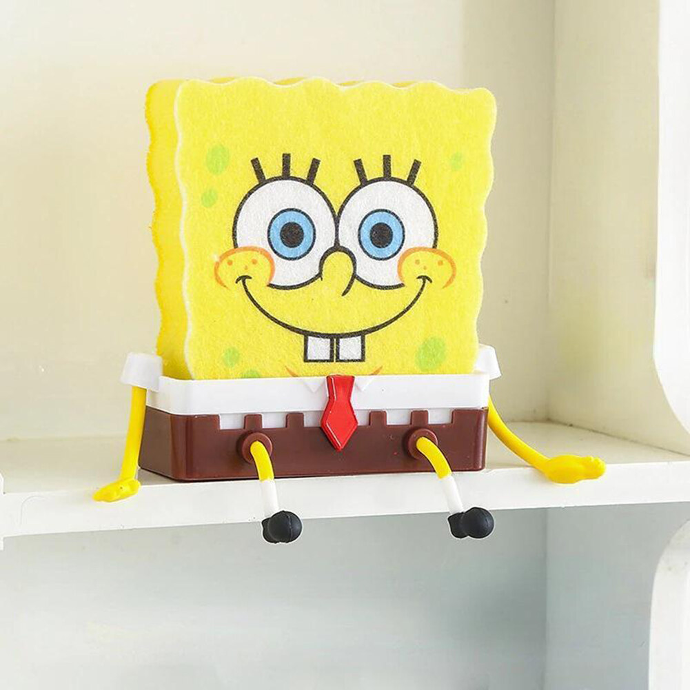 SpongeBob SquarePants Drain Rack Cute Kitchen Sink Drain Rack Soap Box Rack Wall Mounted. 