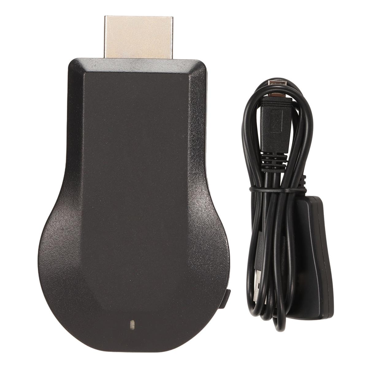 WiFi Display Dongle, 1080P ABS Plug and Play Wireless Display Adapter for Projector