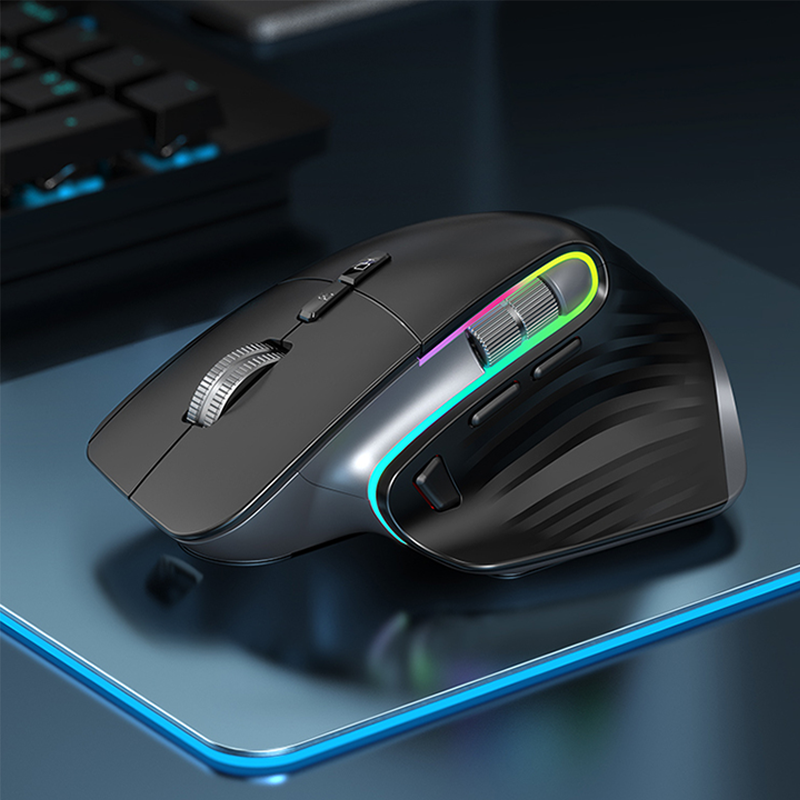VICTSING M10 2.4G/Bluetooth Wireless Mouse Rechargeable Office business 2.4G Wireless Ergonomic Mouse 4000DPI For PC Laptop. 