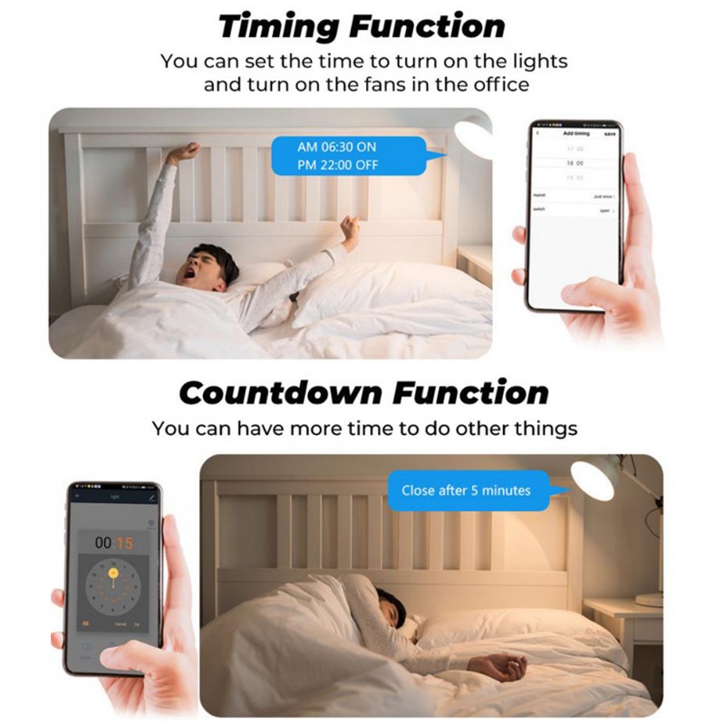 Tuya Zigbee 3.0 Smart Mini Switch Module No Neutral Wire Table Lamp Fan TV 2 Way Control Breaker Alexa Google Home Voice Control. 