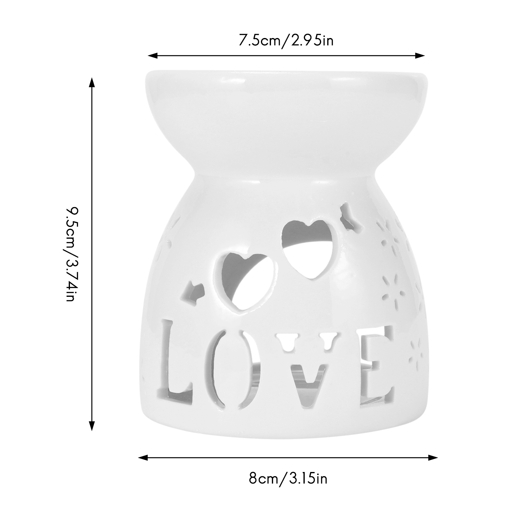 Ceramic Diffuser Ceramic Essential Diffusers Aromatic Lamp -Love. 